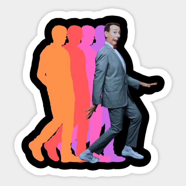 Classic Pee Wee Herman Sticker by Charlie Dion
